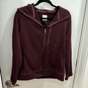 Maroon zip up
